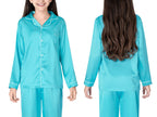 Beezizac girls pajama set - Baby Blue (Long sleeves)